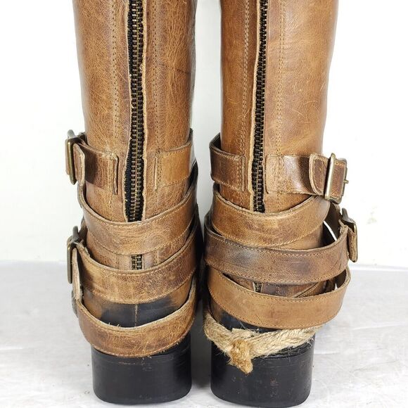 Freebird by Steven Women's Drove US8 Leather Distressed Brown Western Boots - Picture 9 of 16